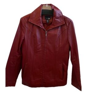 East 5th | Genuine Leather Jacket | Red | Women's | Size: Medium | NWOT